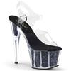 Pleaser - ADORE708CG Sandale à bride à la cheville, Pole dance chaussures - Chaussures de pole dance - Noir Product image